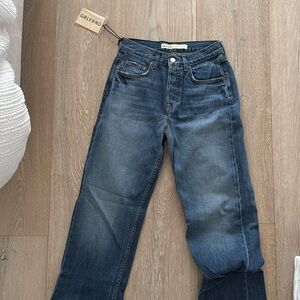 Never worn with tags girlfriend jeans